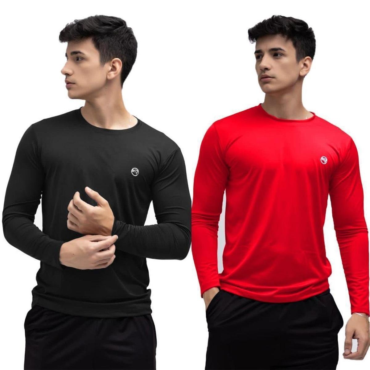 Kit 2 Camisa Térmica Uv50+ Masculina Segunda Pele Proteção Solar