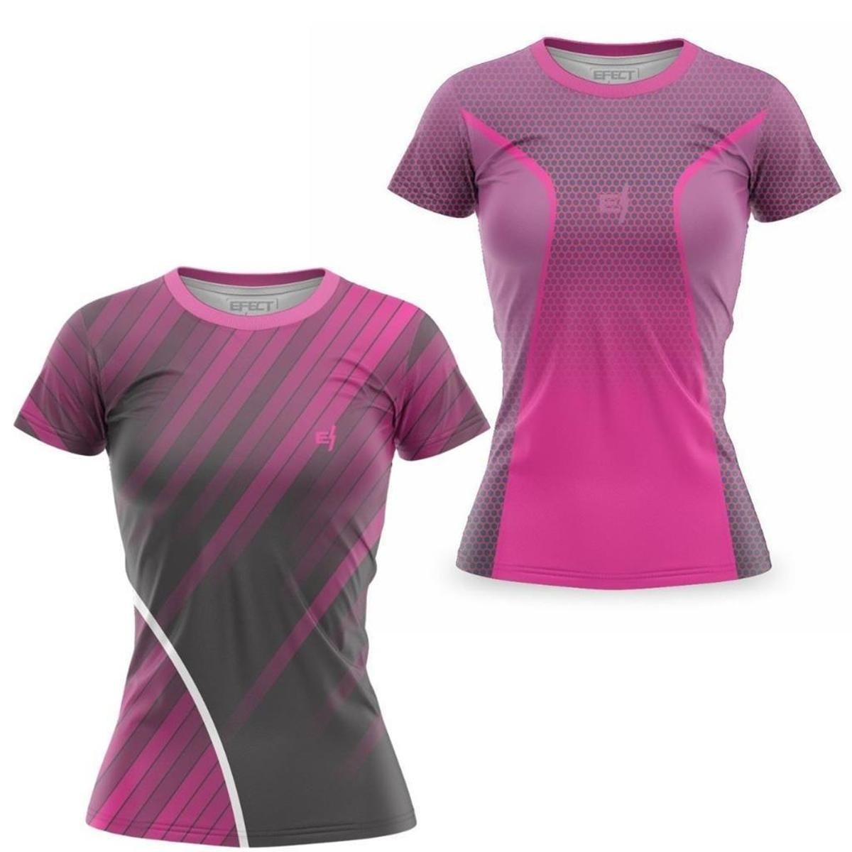 Kit 2 Camisa Tshirt Feminina Academia Caminhada Camiseta Proteção UV ante odor Baby Look Menor preço em Kit 2 Camisa Tshirt Feminina Academia Caminhada Camiseta Proteção UV ante odor Baby Look