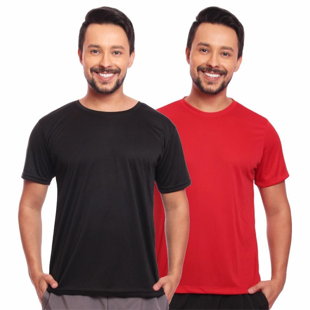 Kit 2 Camisas Academia Esportiva Com Proteção Uv Masculina