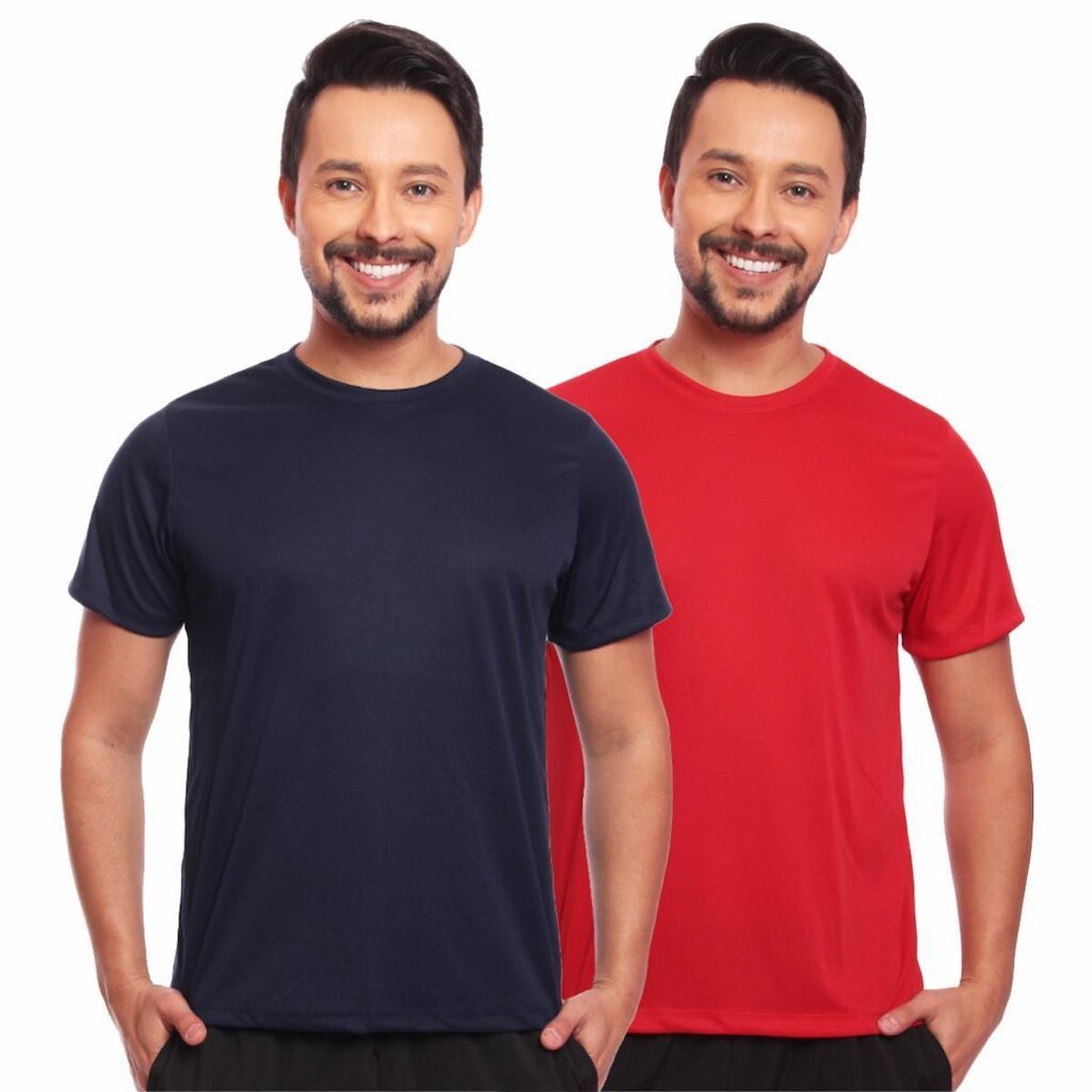 Kit 2 Camisas Academia Esportiva Com Proteção Uv Masculina