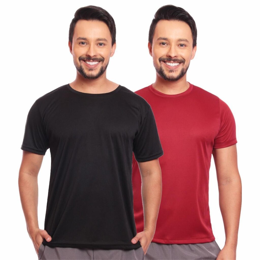 Kit 2 Camisas Academia Esportiva Com Proteção Uv Masculina