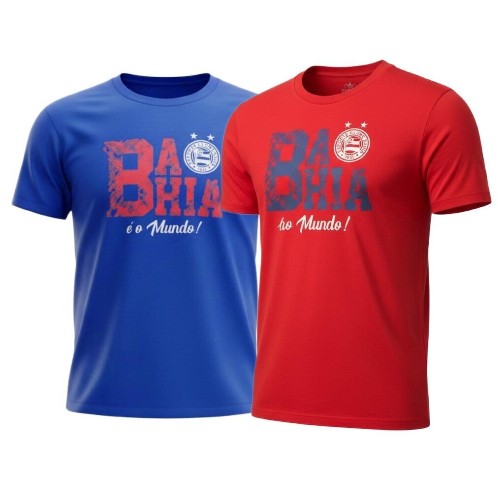 Kit 2 Camisas Bahia Casual Algodão Premium - Masculino