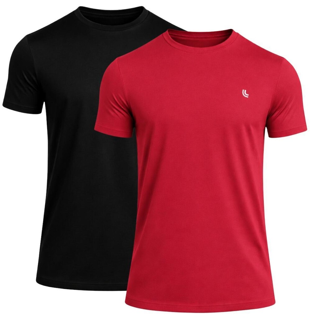 Kit 2 Camisas Esportivas Lupo Masculina Manga Curta