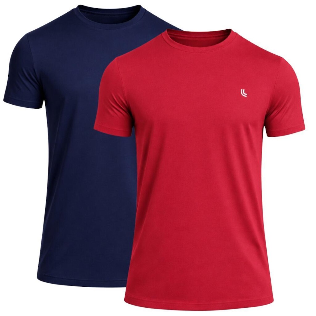 Kit 2 Camisas Esportivas Lupo Masculina Manga Curta