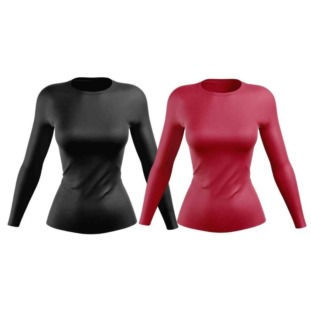 Kit 2 Camisas Feminina com Proteção Solar UV 50+ Camisa com Manga Longa