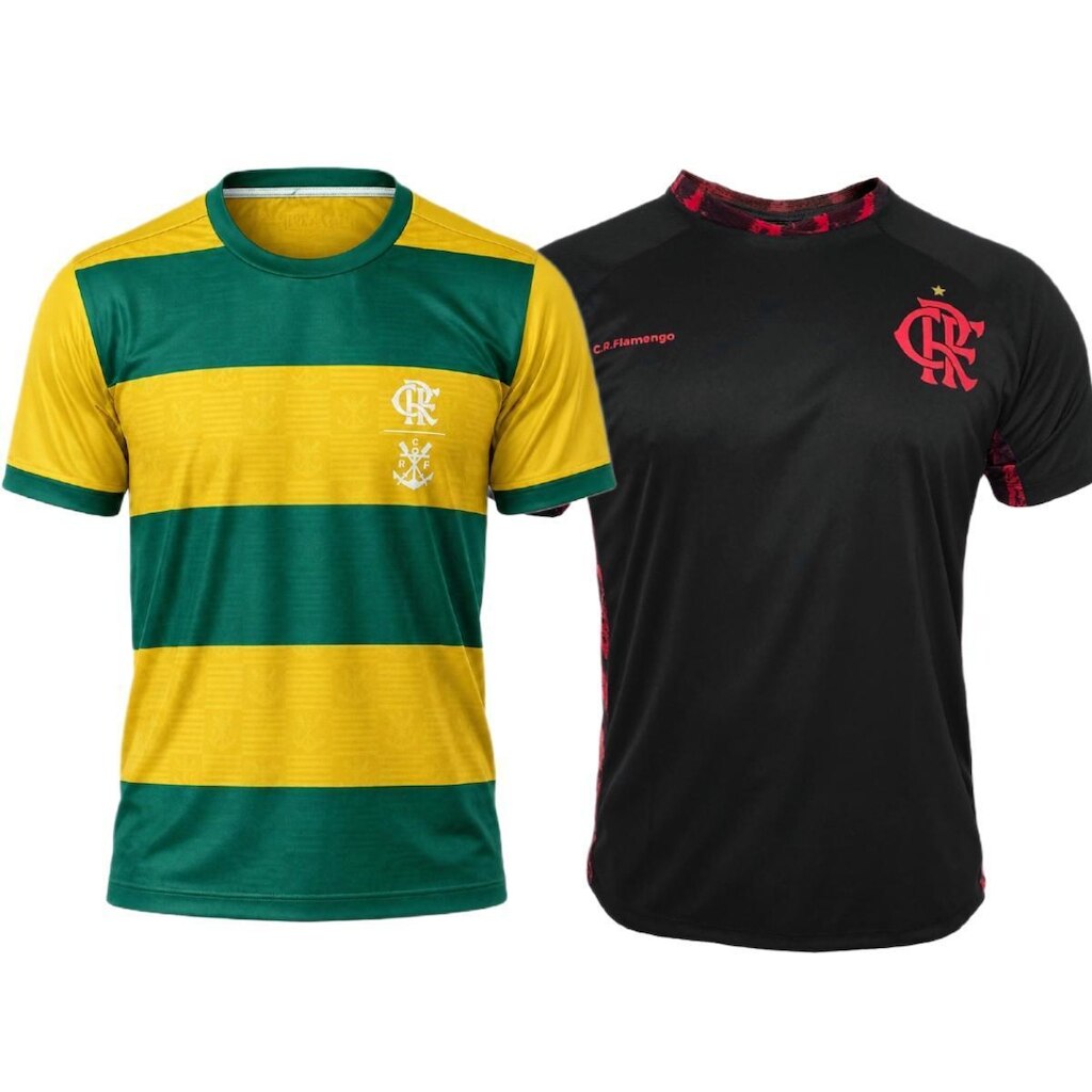 Kit 2 Camisas Flamengo Brasil + Black Edition - Masculino
