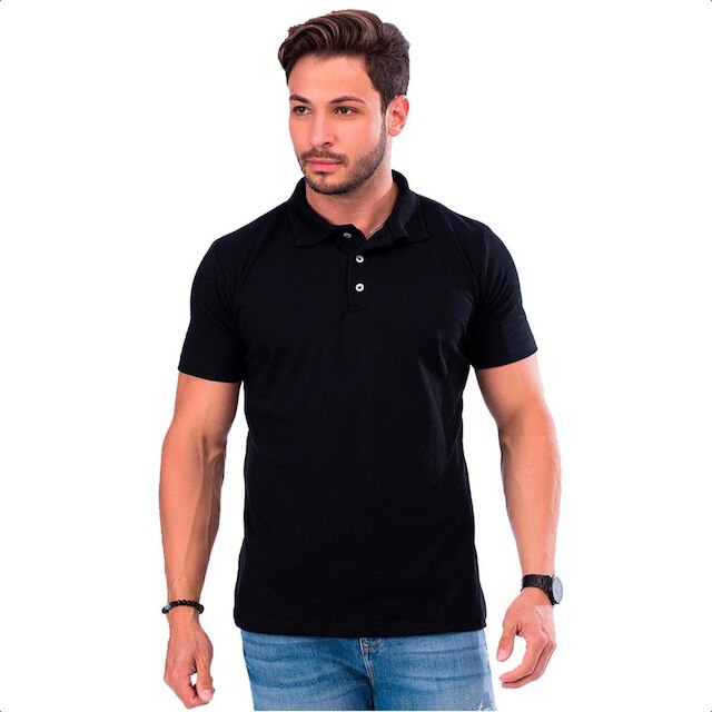 Kit 2 Camisas Gola Polo Masculina Camisetas Qualidade Piquet Básica