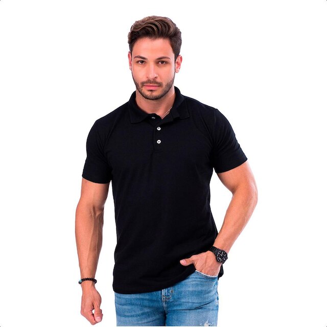 Kit 2 Camisas Gola Polo Masculina Camisetas Qualidade Piquet Básica