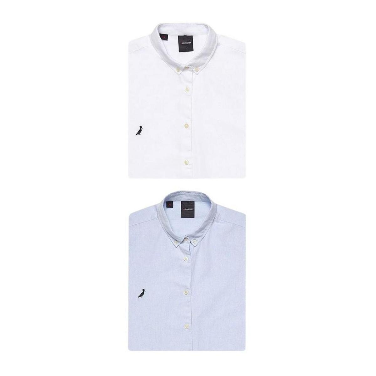 Kit 2 Camisas Oxford Sport Reserva Menor preço em Kit 2 Camisas Oxford Sport Reserva