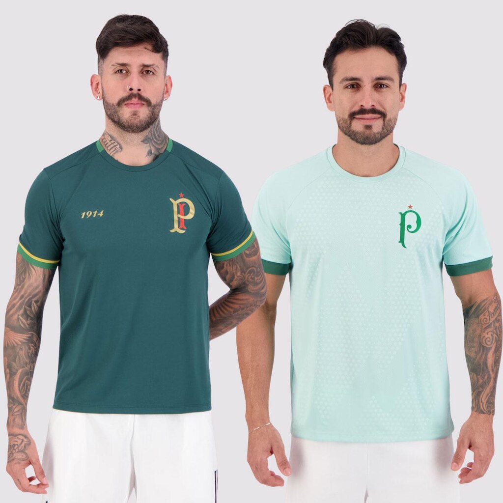 Kit 2 Camisas Palmeiras Energy + Dots