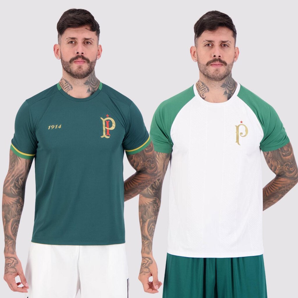 Kit 2 Camisas Palmeiras Energy + Palestra Raglan