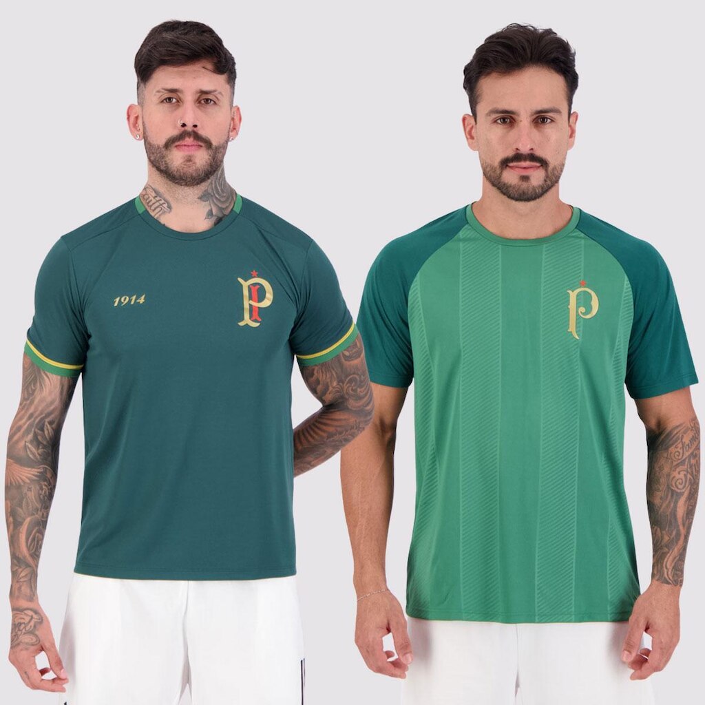 Kit 2 Camisas Palmeiras Energy + Palestra Raglan