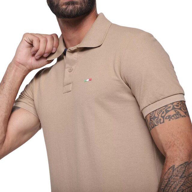 Kit 2 Camisas Polo Itália Industrie Básica Piquet Premium