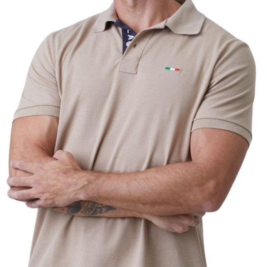 Kit 2 Camisas Polo Itália Industrie Básica Piquet Premium