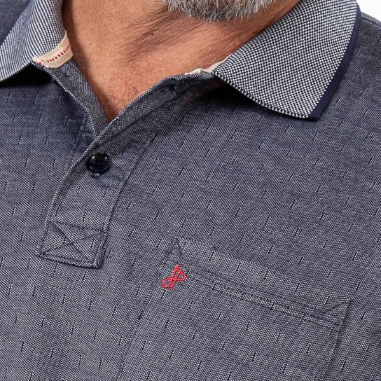 Kit 2 Camisas Polo John Pull Masculina Bolso Algodão Casual - Vinho