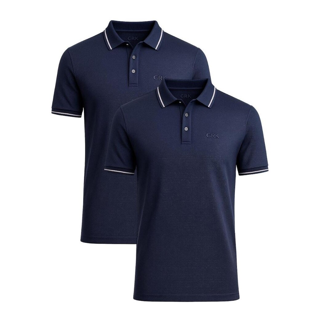 Kit 2 Camisas Polo Masculina Básica Crocker