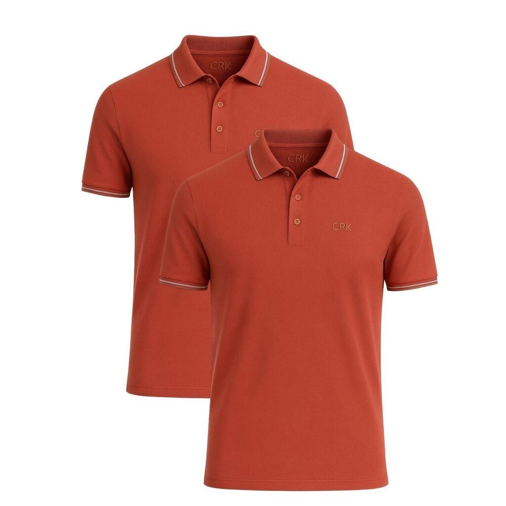 Kit 2 Camisas Polo Masculina Básica Crocker