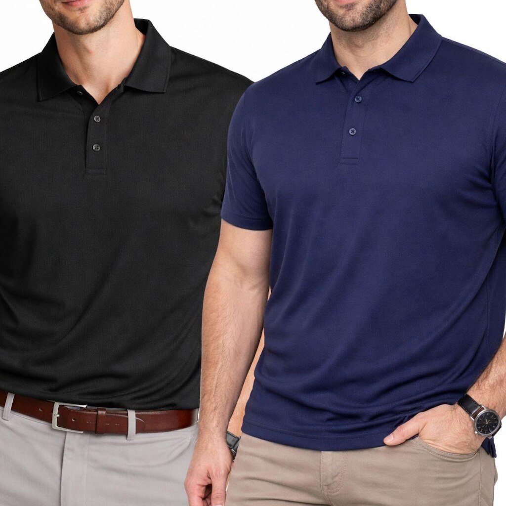 Kit 2 Camisas Polo Poliamida Premium