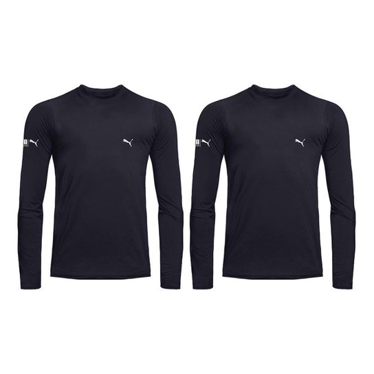 Kit 2 Camisas Térmicas Puma UV50+ Manga Longa Inf - Preto é ruim? Kit 2 Camisas Térmicas Puma UV50+ Manga Longa Inf - Preto é boa?