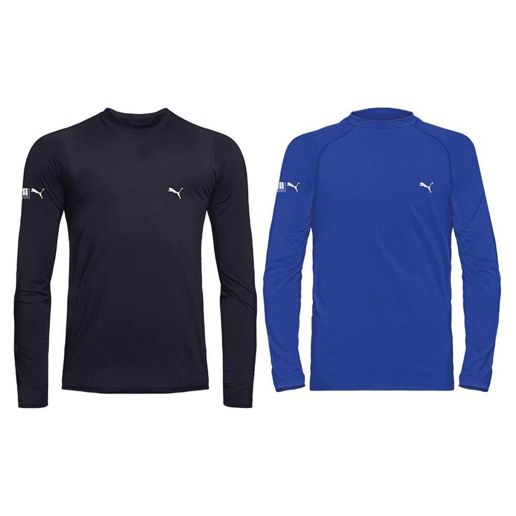 Kit 2 Camisas Térmicas Puma UV50+ Manga Longa Juv