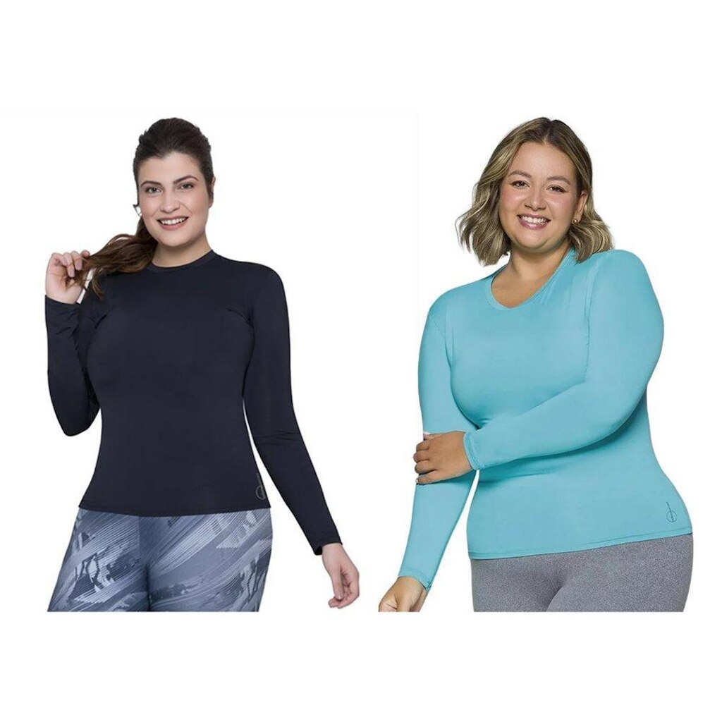 Kit 2 Camisas Térmicas Selene Proteção UV Plus Si