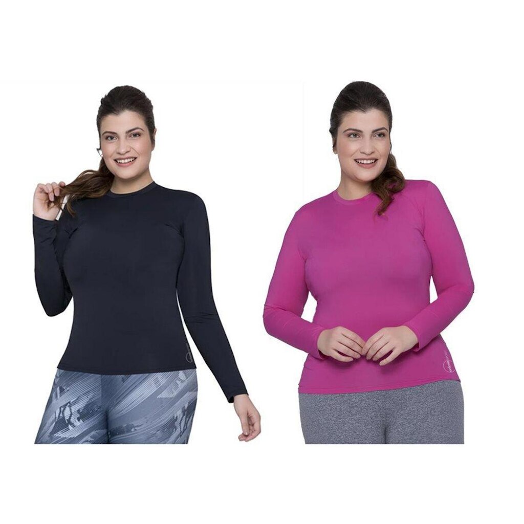 Kit 2 Camisas Térmicas Selene Proteção UV Plus Si