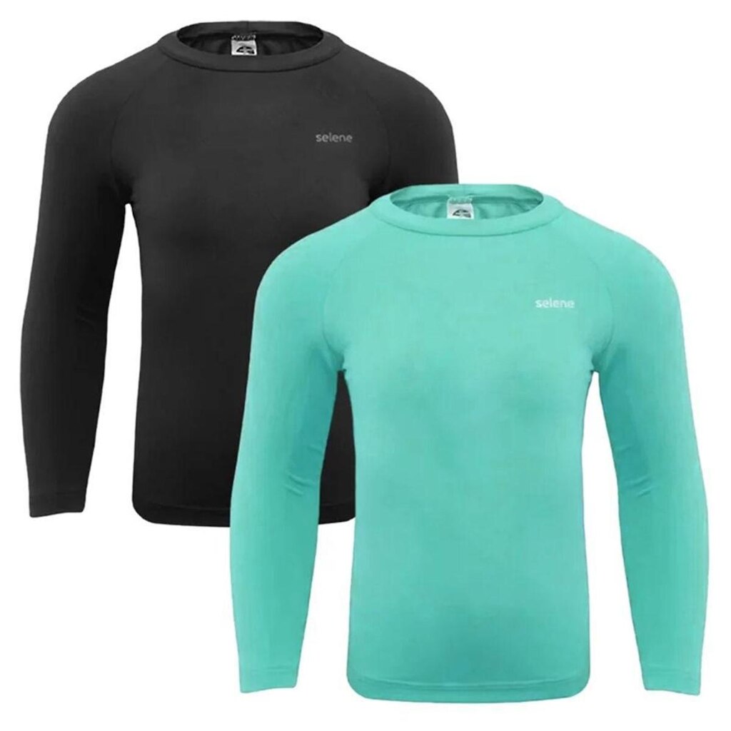 Kit 2 Camisas Térmicas Selene Proteção UV50+ Infa