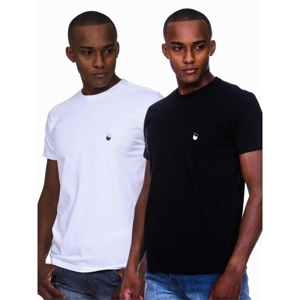 Kit 2 Camiseta Camisa Masculina Algodão