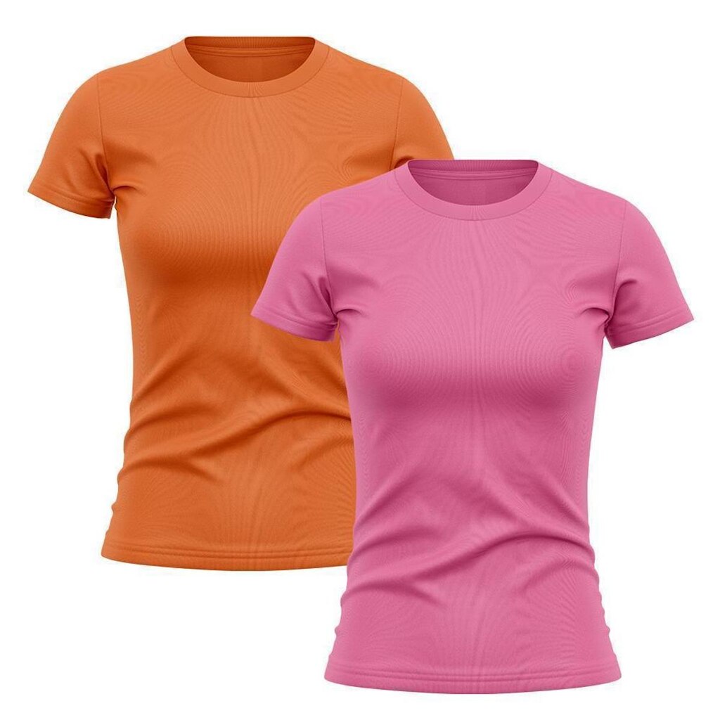 Kit 2 Camiseta Good Look Manga Curta Dry Proteção Solar UV Feminina