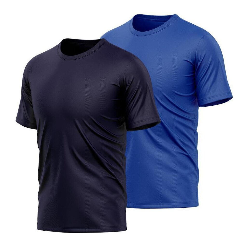 Kit 2 Camiseta Masculina Manga Curta Dry Proteção Solar