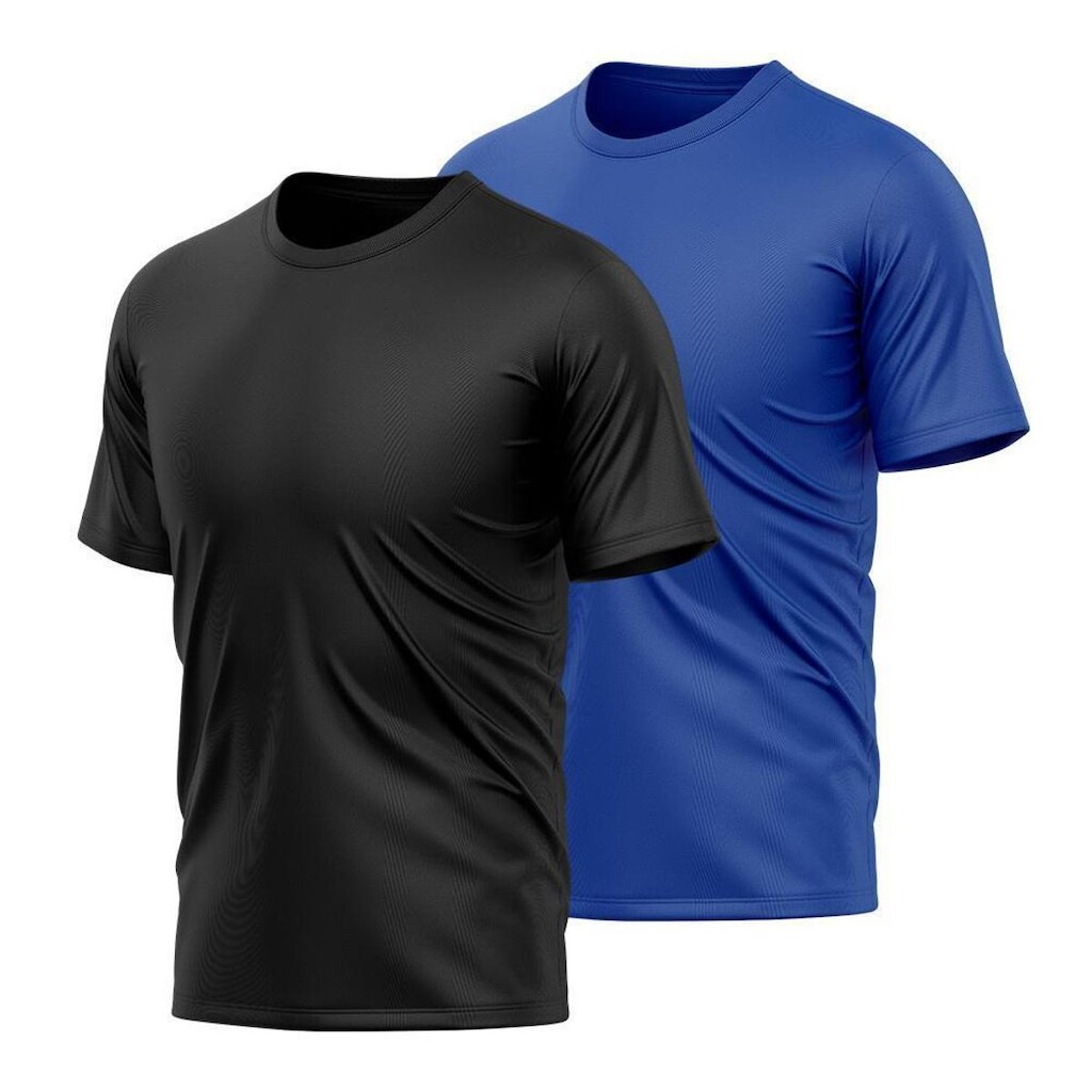 Kit 2 Camiseta Masculina Manga Curta Dry Proteção Solar