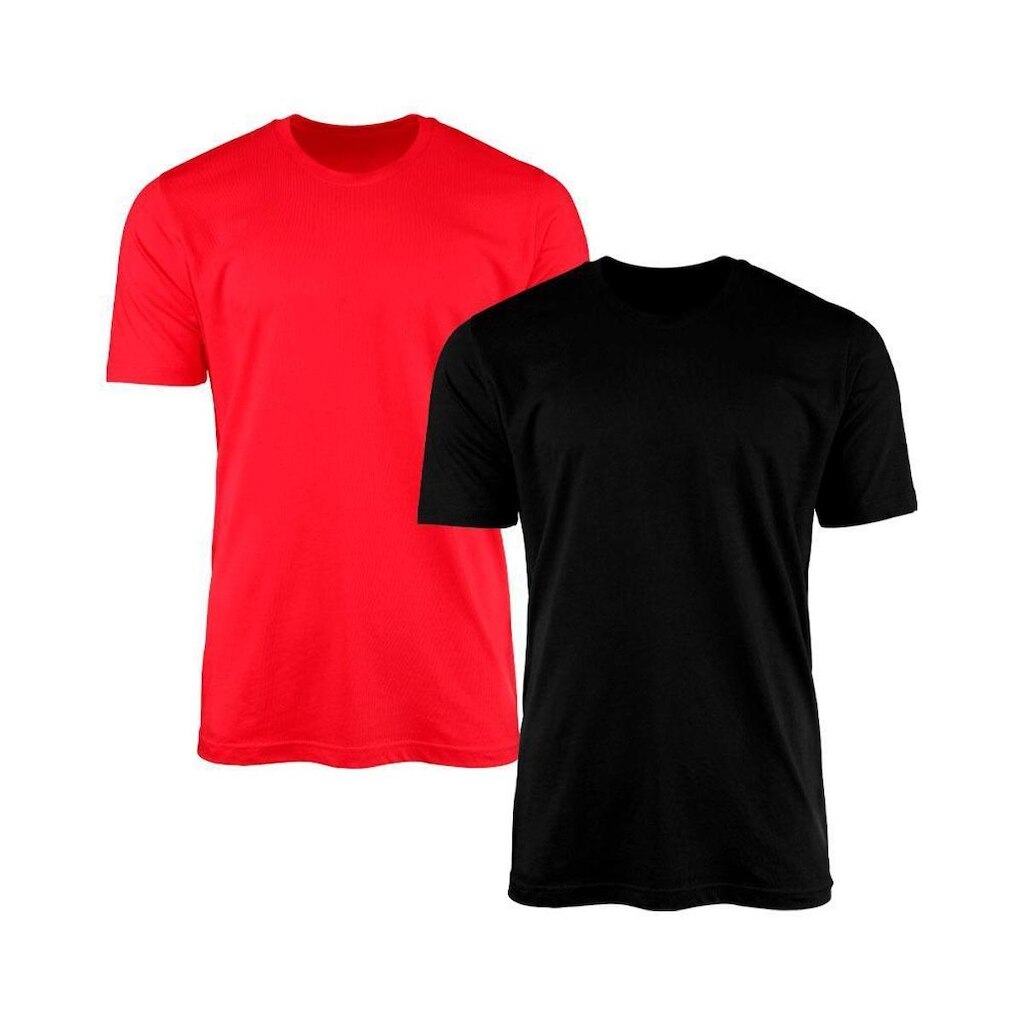Kit 2 Camisetas AMGK Masculina Lisa Básica 100% Algodão