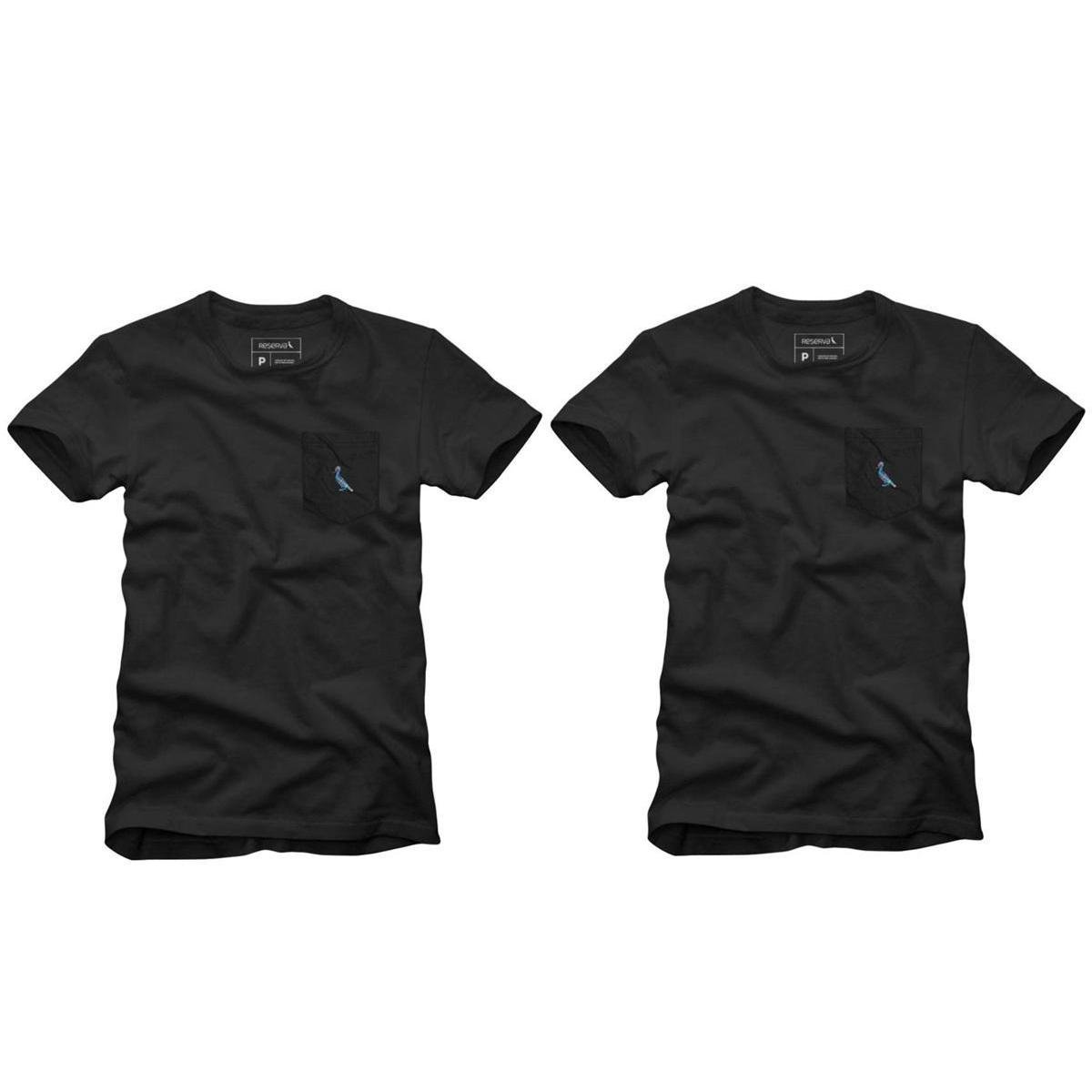 Kit 2 Camisetas Bolso Cb Pica-Pau Xadrez Reserva Menor preço em Kit 2 Camisetas Bolso Cb Pica-Pau Xadrez Reserva