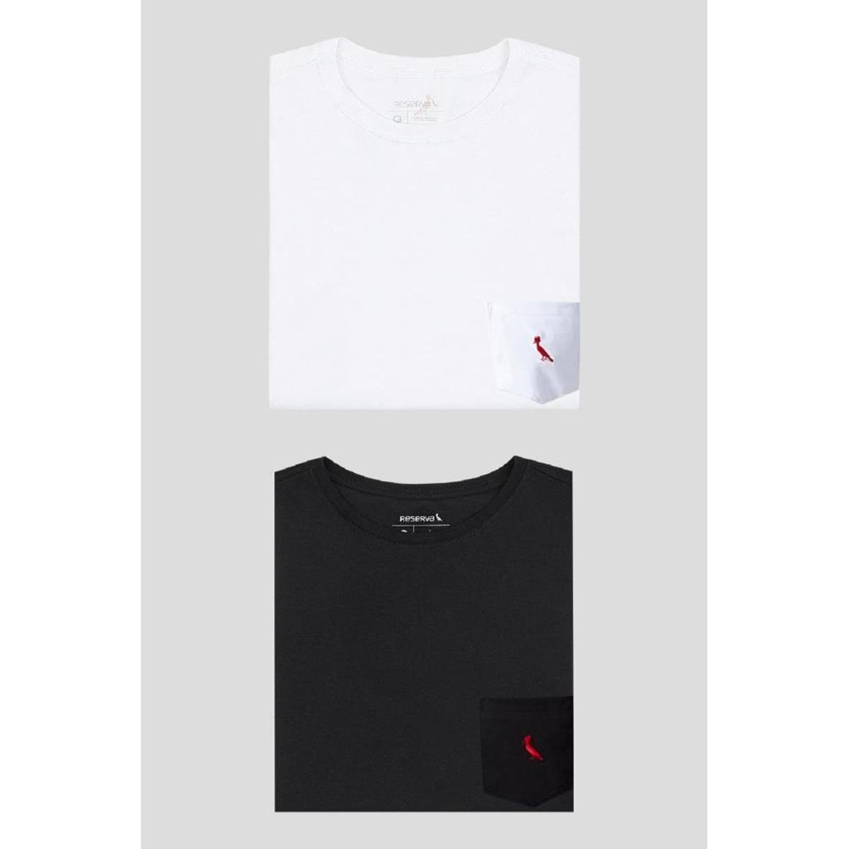 Kit 2 Camisetas Bolso Noturno E Paz Reserva Menor preço em Kit 2 Camisetas Bolso Noturno E Paz Reserva
