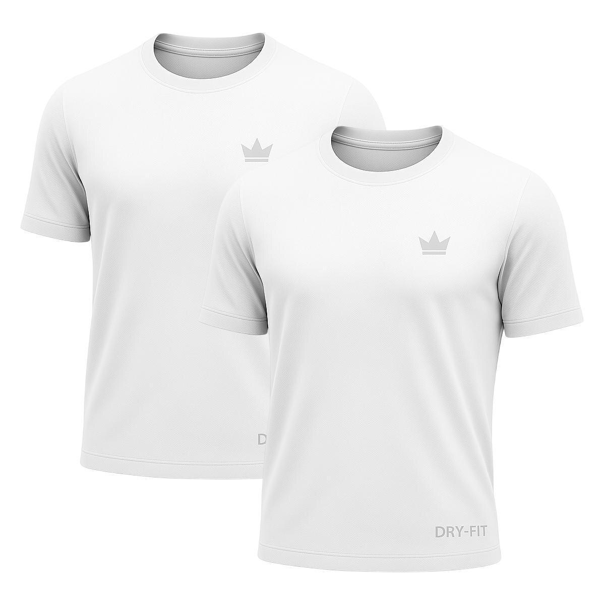Kit 2 Camisetas Dry Academia Treino Corrida UV Rei do Esporte Masculina
