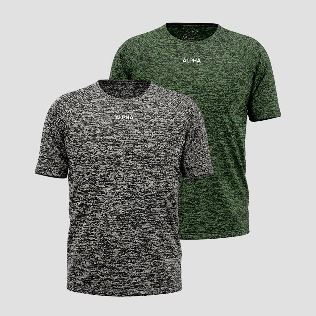 Kit 2 Camisetas Dry Alpha Masculina