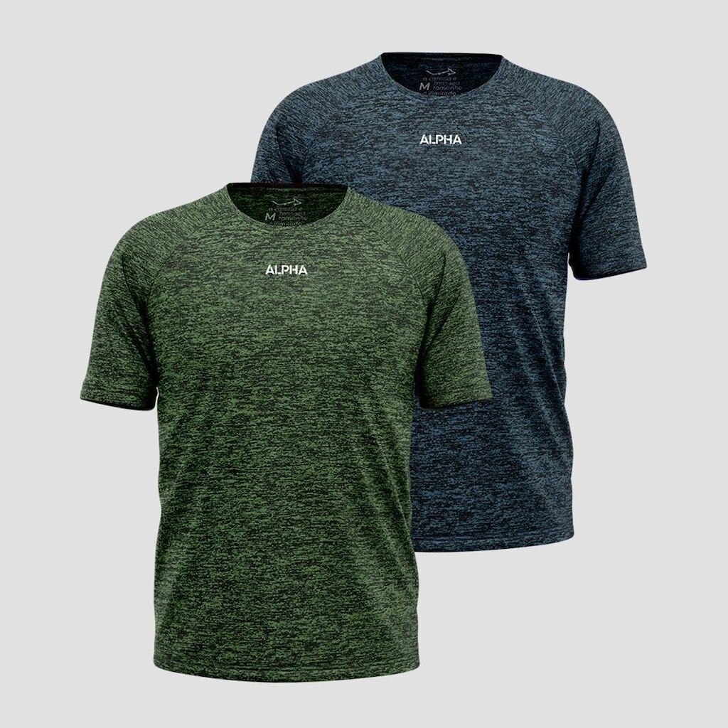 Kit 2 Camisetas Dry Alpha Masculina