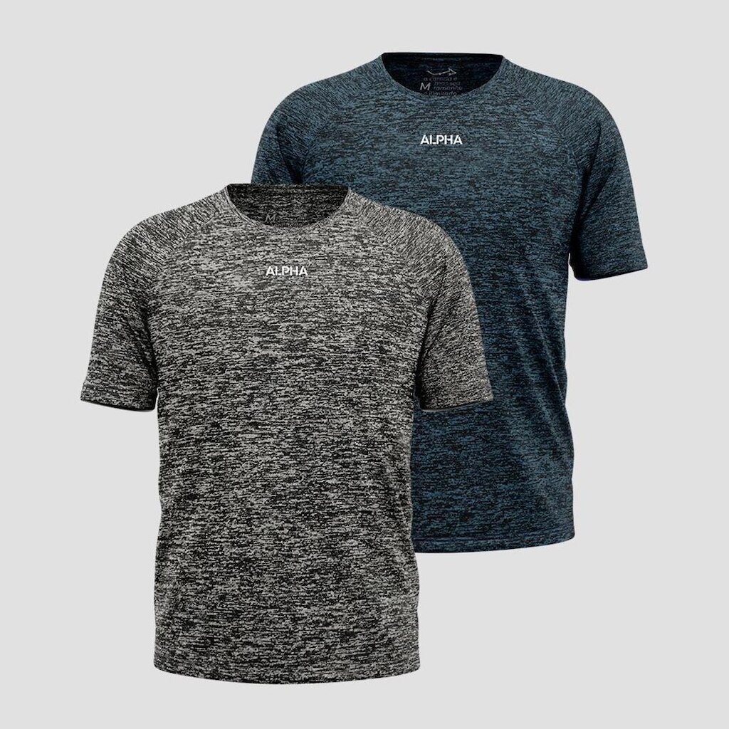 Kit 2 Camisetas Dry Alpha Masculina