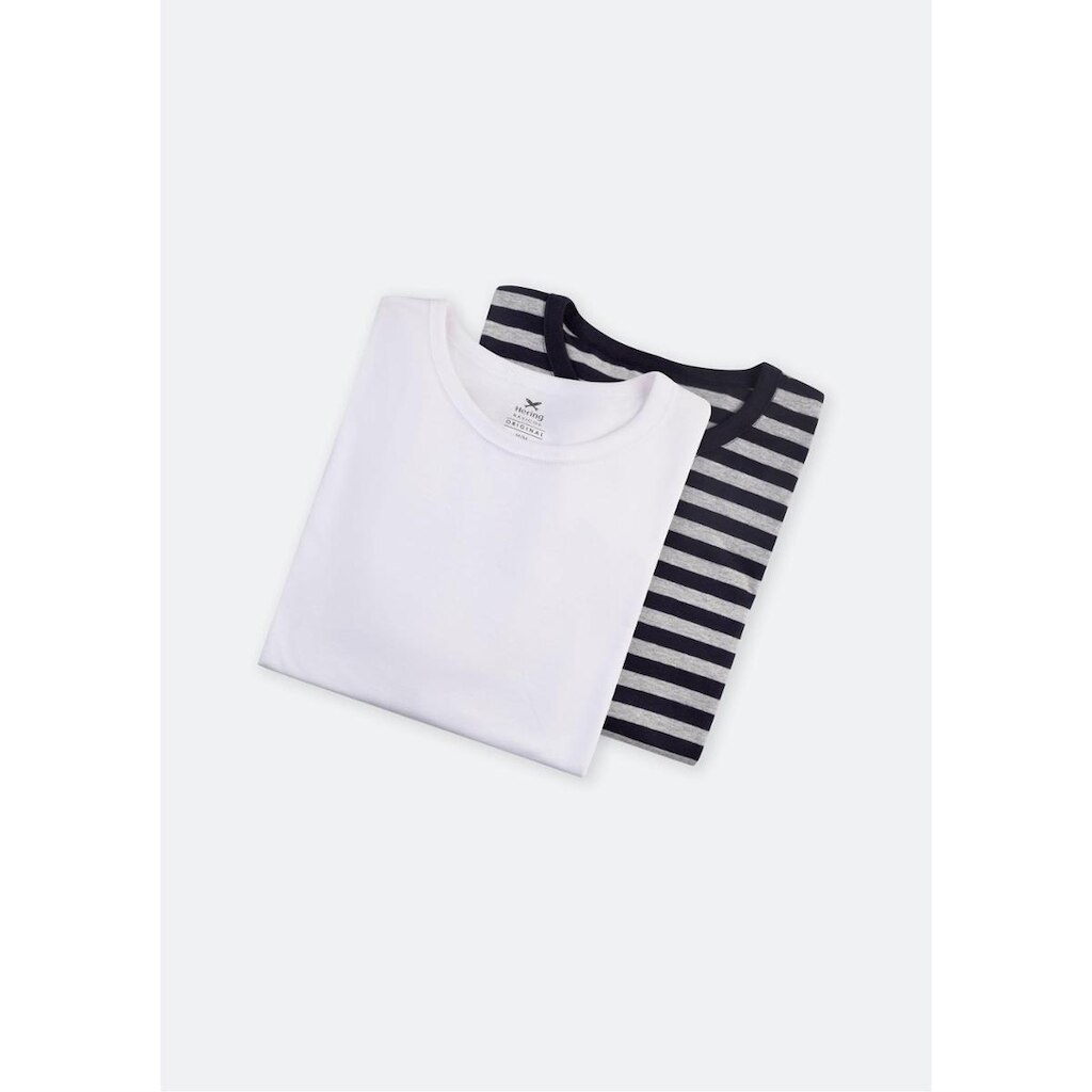 Kit 2 Camisetas Hering com Gola Arredondada Masculina