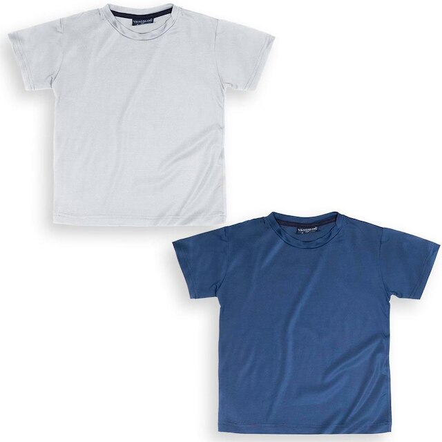 Kit 2 Camisetas Infantil Confortável Esportes Com Proteção Uv