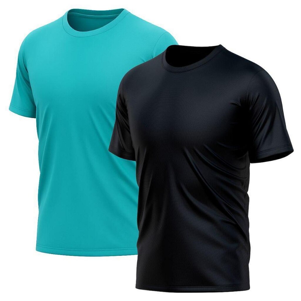 Kit 2 Camisetas Manga Curta Proteção Solar UV Piscina Praia