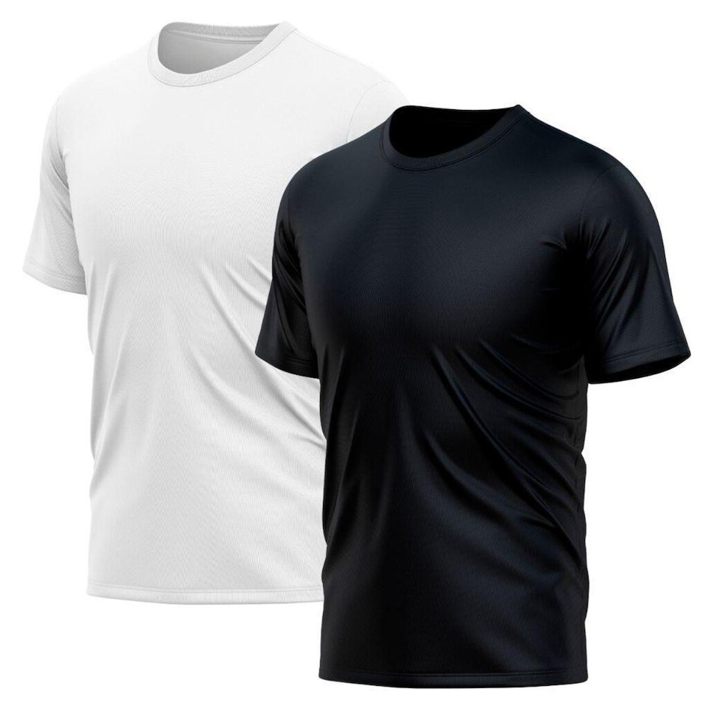 Kit 2 Camisetas Manga Curta Proteção Solar UV Piscina Praia