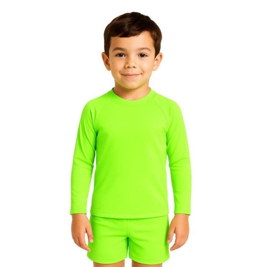 Kit 2 Camisetas Manga Longa Infantil Menino Proteção Solar