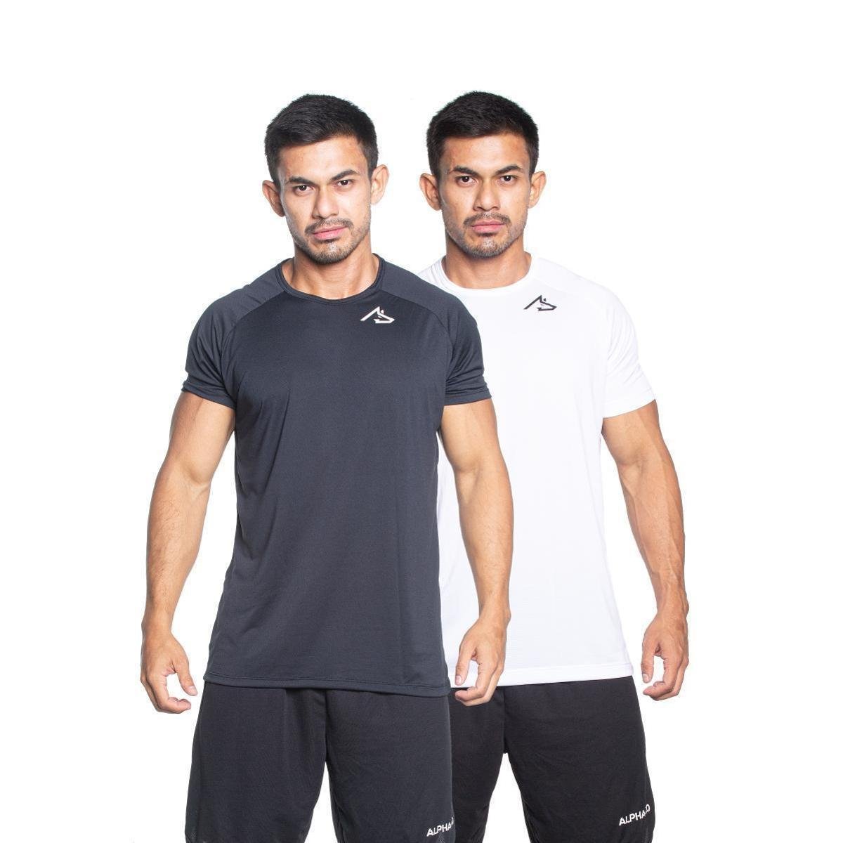 Kit 2 Camisetas Masculina Dry Alpha Menor preço em Kit 2 Camisetas Masculina Dry Alpha