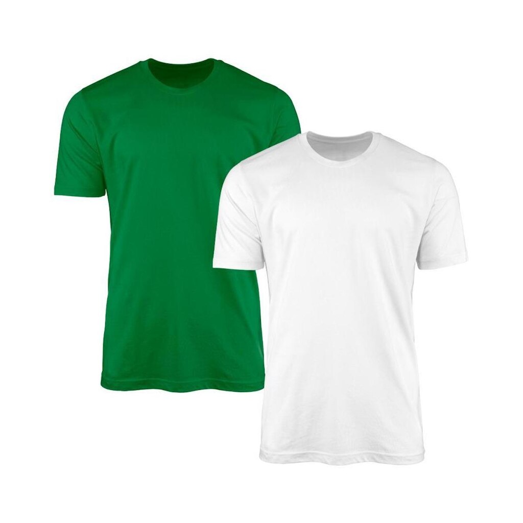 Kit 2 Camisetas Masculina Lisa Básica 100% Algodão