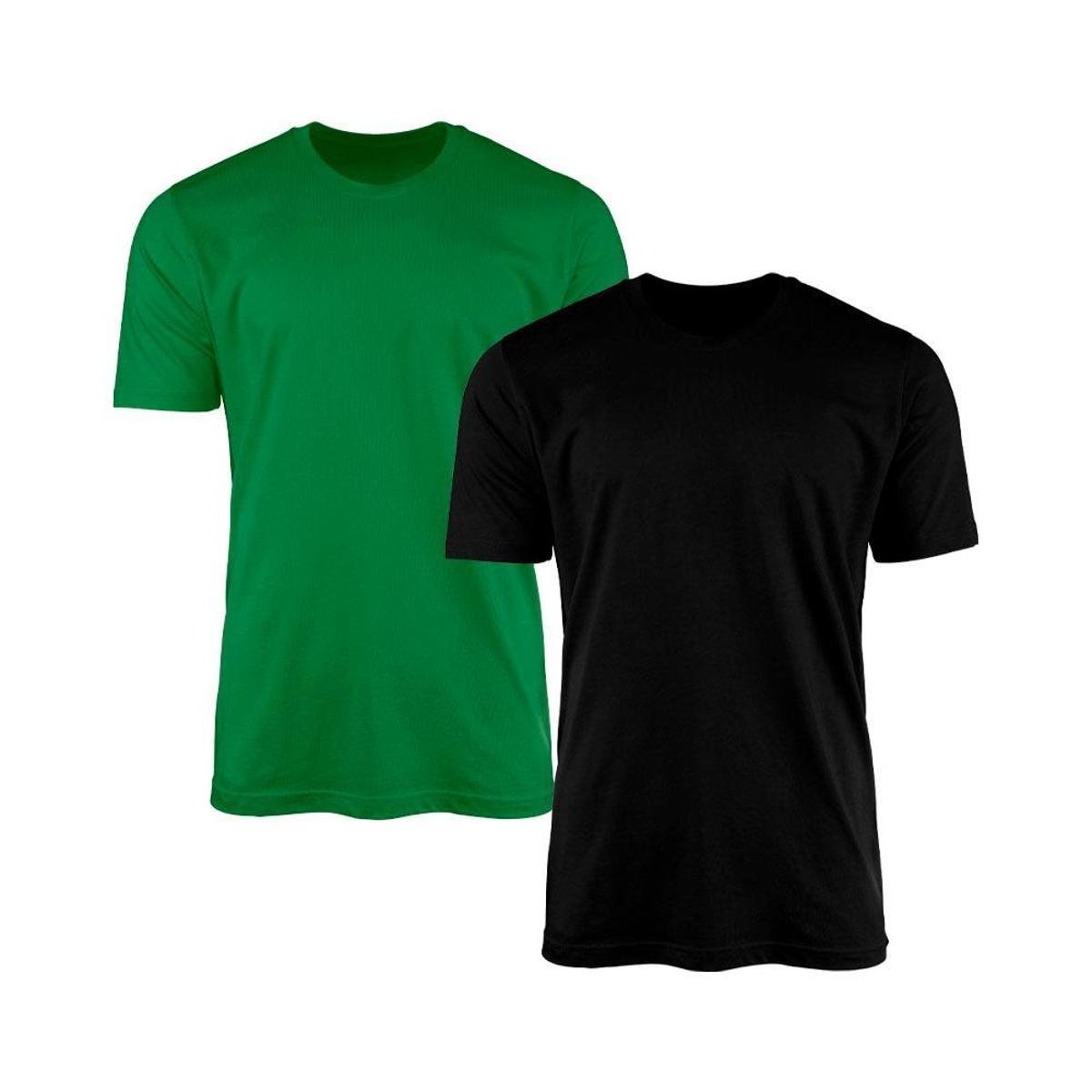 Kit 2 Camisetas Masculina Lisa Básica