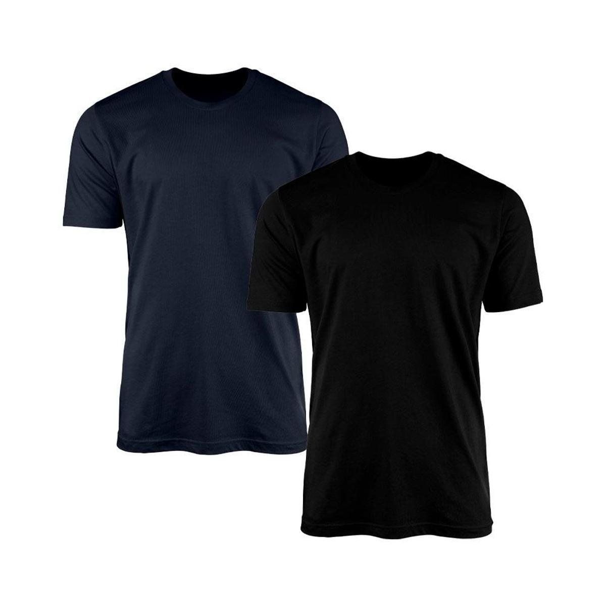 Kit 2 Camisetas Masculina Lisa Básica 100% Algodão