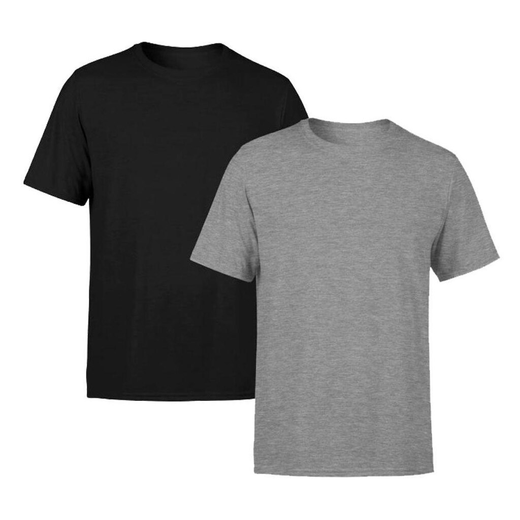 Kit 2 Camisetas Masculina Lisa Premium 100% Algodão