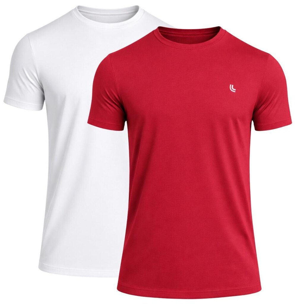 Kit 2 Camisetas Masculina Lupo Poliamida Respirável
