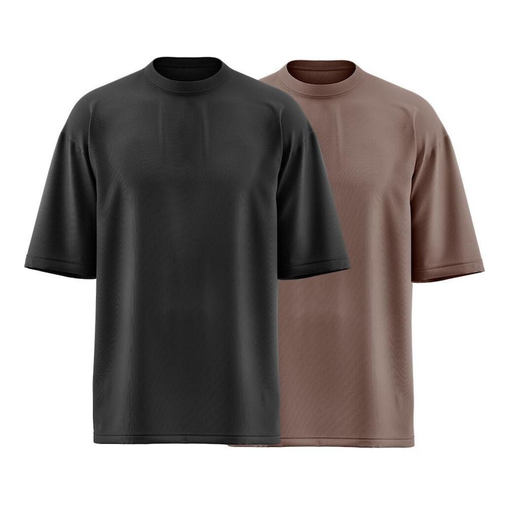 Kit 2 Camisetas Masculina Oversized Manga Curta